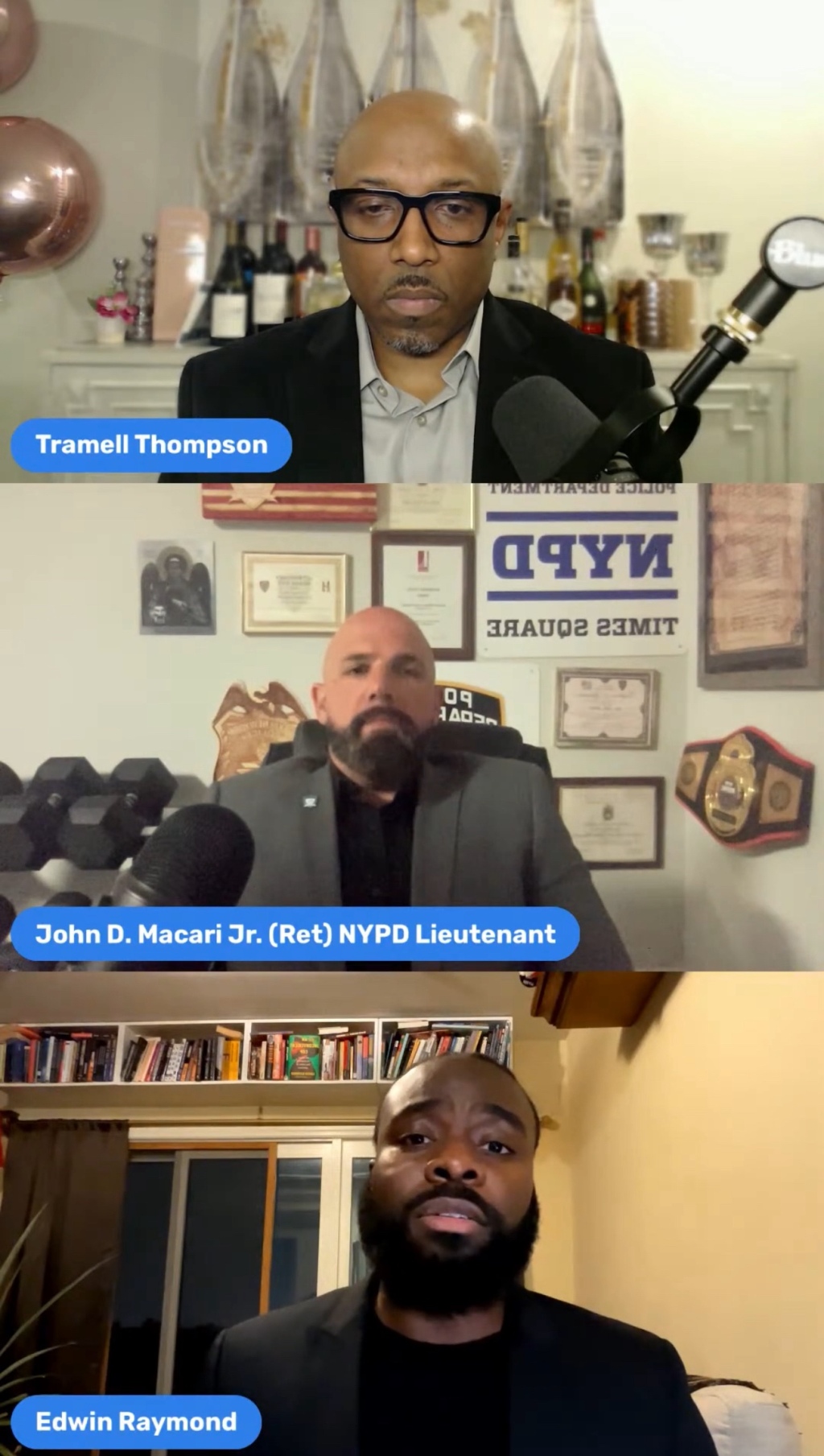 Retired NYPD Lt. Edwin Raymond & John Macari discuss OPPOSSING viewpoints on policing in NYC